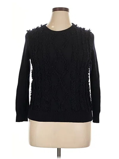 Pre-owned Jcrew Wool Sweater In Black