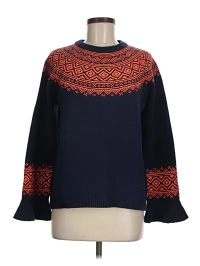 Pre-owned Jcrew Wool Sweater In Blue