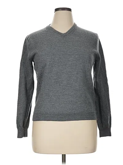 Pre-owned Jcrew Wool Sweater In Gray