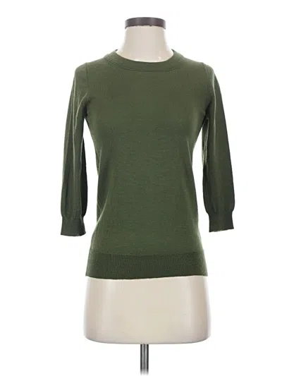 Pre-owned Jcrew Wool Sweater In Green