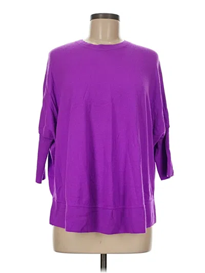 Pre-owned Jcrew Wool Sweater In Purple