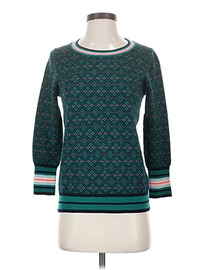 Pre-owned Jcrew Wool Sweater In Teal