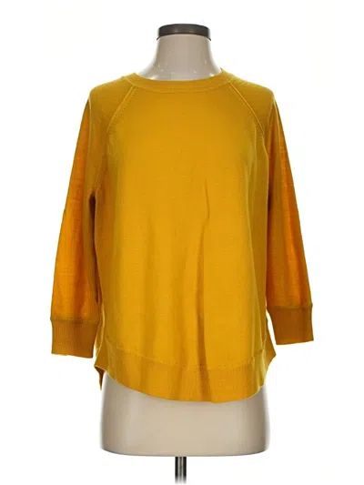 Pre-owned Jcrew Wool Sweater In Yellow