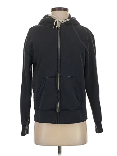 Pre-owned Jcrew Zip Up Hoodie In Black