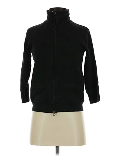 Pre-owned Jcrew Zip Up Hoodie In Black