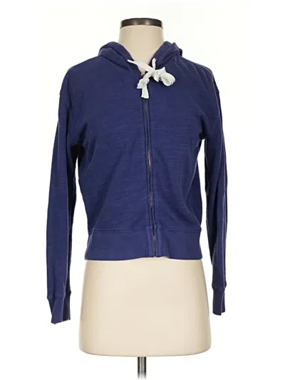 Pre-owned Jcrew Zip Up Hoodie In Blue