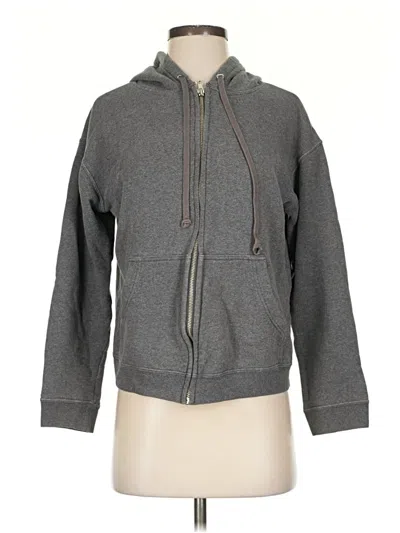 Pre-owned Jcrew Zip Up Hoodie In Gray