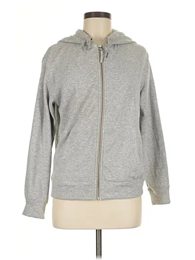 Pre-owned Jcrew Zip Up Hoodie In Gray