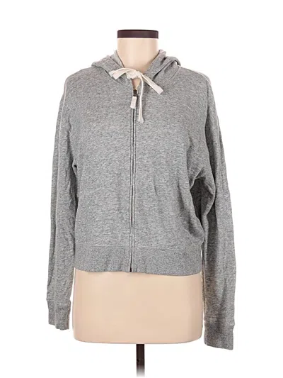 Pre-owned Jcrew Zip Up Hoodie In Gray