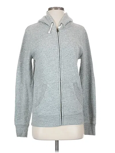 Pre-owned Jcrew Zip Up Hoodie In Gray