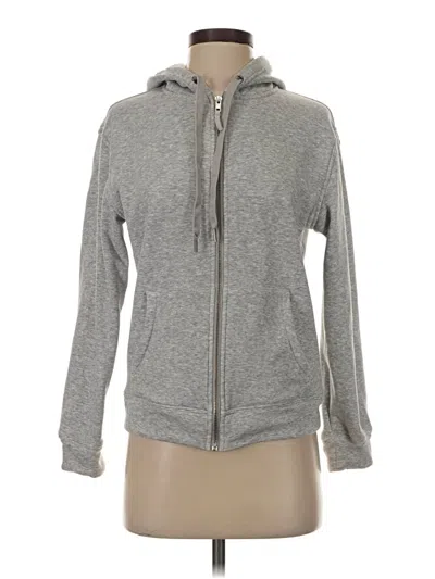 Pre-owned Jcrew Zip Up Hoodie In Gray