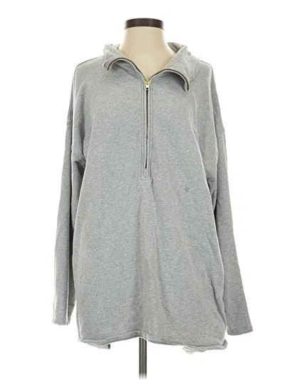 Pre-owned Jcrew Zip Up Hoodie In Gray