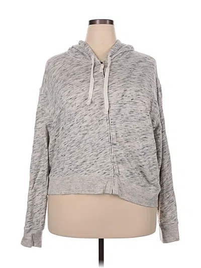 Pre-owned Jcrew Zip Up Hoodie In Gray