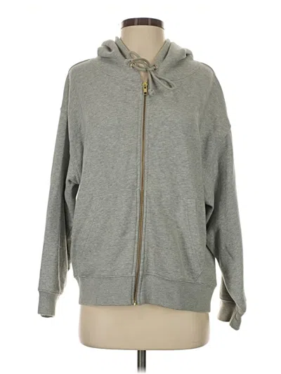 Pre-owned Jcrew Zip Up Hoodie In Gray