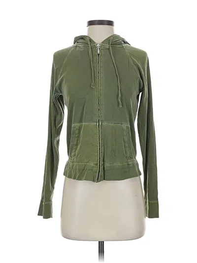 Pre-owned Jcrew Zip Up Hoodie In Green