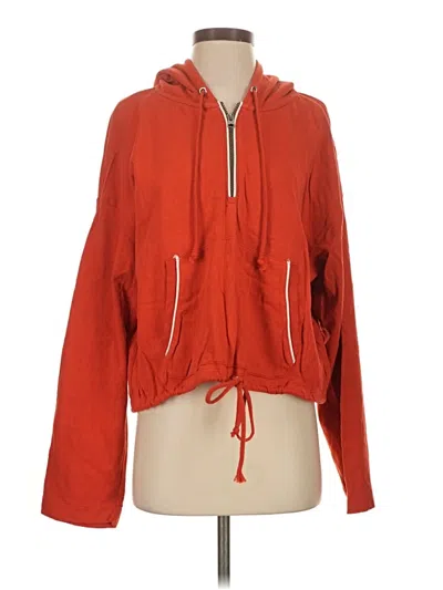 Pre-owned Jcrew Zip Up Hoodie In Orange