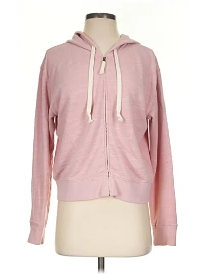 Pre-owned Jcrew Zip Up Hoodie In Pink