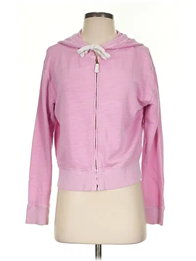 Pre-owned Jcrew Zip Up Hoodie In Pink