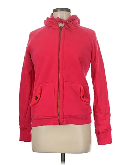 Pre-owned Jcrew Zip Up Hoodie In Red