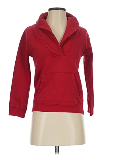 Pre-owned Jcrew Zip Up Hoodie In Red