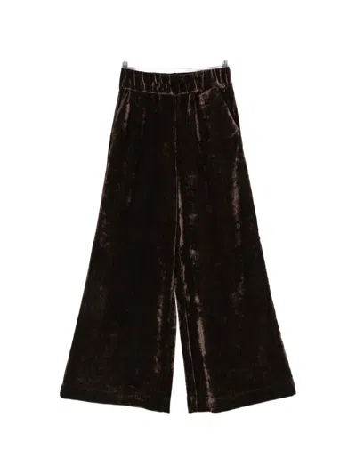 Jcsophie Elasticated-waistband Palazzo Pants In Brown