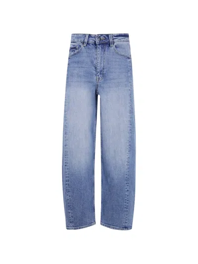 Jcsophie Faded Straight-leg Jeans In Blue
