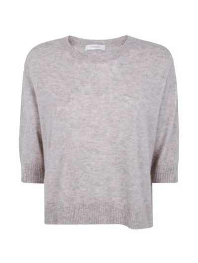 Jcsophie Fine-knit Top In Neutrals