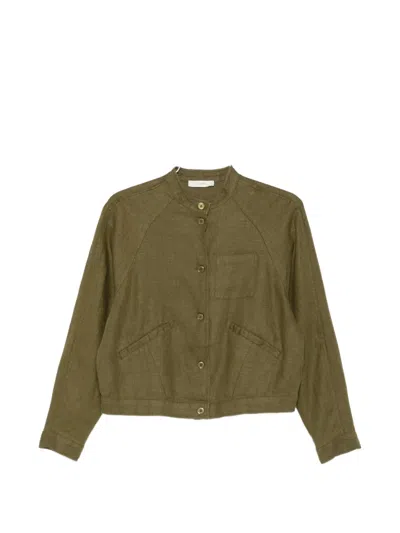 Jcsophie Latvia Button Pocketed Jacket In Green