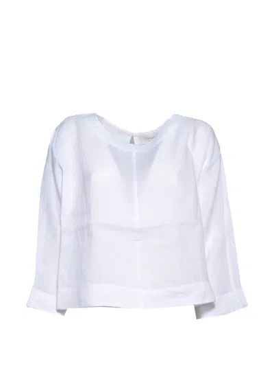 Jcsophie Lenora Long-sleeve Blouse In White