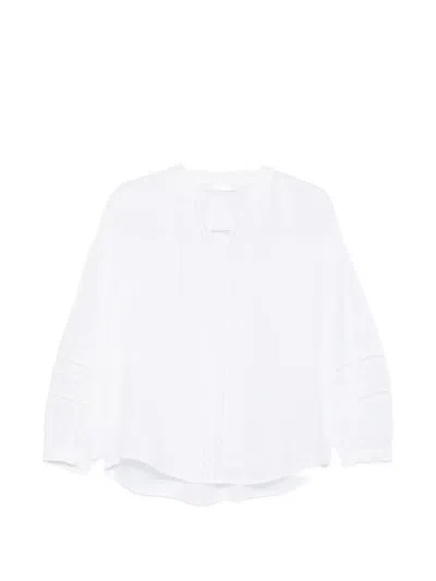 Jcsophie Leslie V-neck Blouse In White