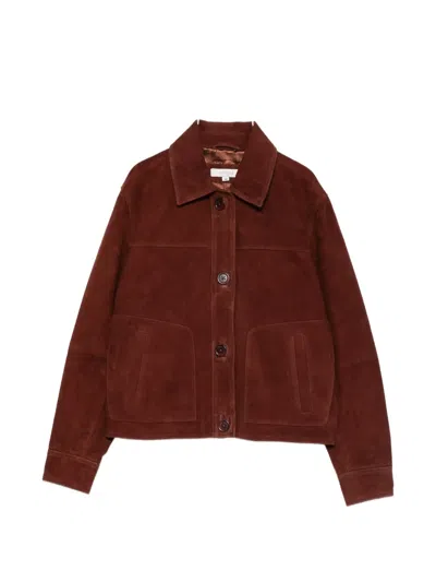 Jcsophie Livorno Buttoned Jacket In Brown