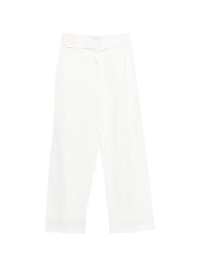 Jcsophie Loire Belted Trousers In White