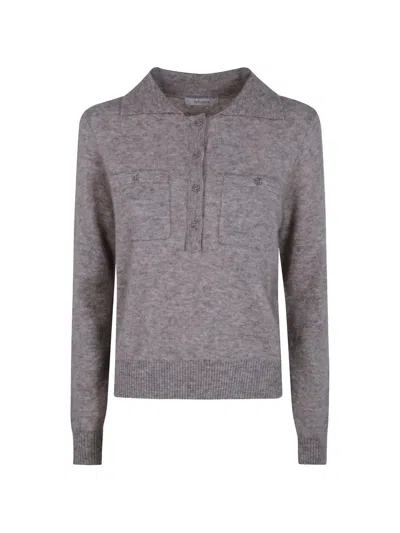 Jcsophie Long-sleeve Polo Shirt In Brown