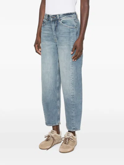 Jcsophie Pita Faded Straight-leg Jeans In Blue
