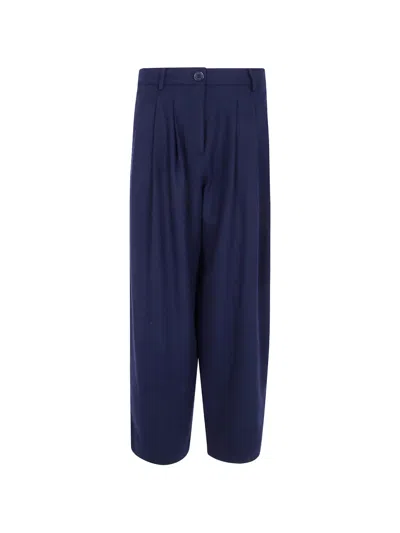 Jcsophie Pleat-detail Trousers In Blau