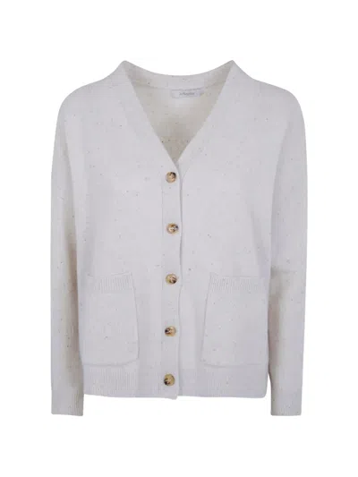 Jcsophie V-neck Cardigan In Neutrals