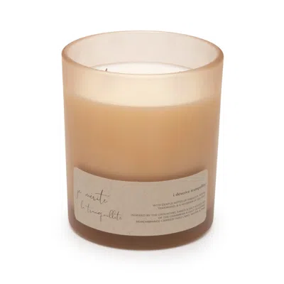 Je Mérite (i Deserve) Neutrals I Deserve Tranquility - Hibiscus & Teakwood 13 oz Candle