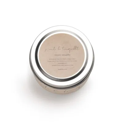 Je Mérite (i Deserve) Neutrals I Deserve Tranquility - Hibiscus & Teakwood 2 oz Candle