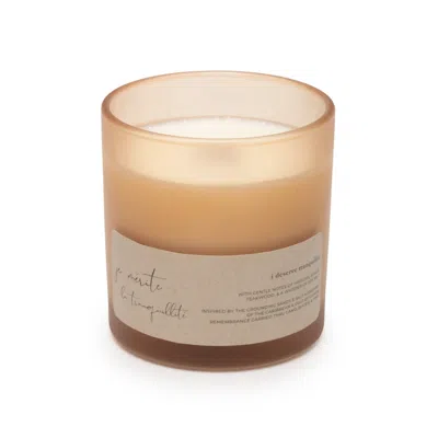 Je Mérite (i Deserve) Neutrals I Deserve Tranquility - Hibiscus & Teakwood 8 oz Candle