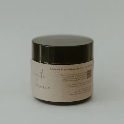 Je Mérite (i Deserve) Neutrals Je Mérite Hibiscus & Teakwood Coconut Soy Mini Travel Candle Jar