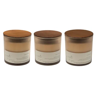 Je Mérite (i Deserve) White I Deserve Affirmation - Healing, Peace, And Rest Candle Gift Set In Brown