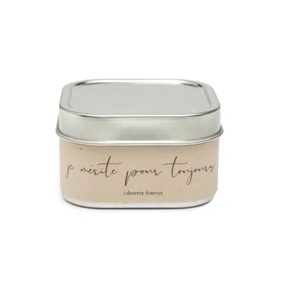 Je Mérite (i Deserve) White I Deserve Forever - Lychee & Rose Wax Melt In Neutral