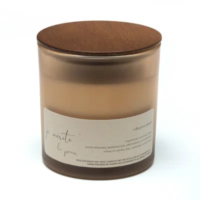 Je Mérite (i Deserve) White Je Mérite La Paix, I Deserve Peace 13 oz  Candle
