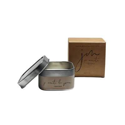 Je Mérite (i Deserve) White Je Mérite La Paix, I Deserve Peace Affirmation Wax Melt In Gray