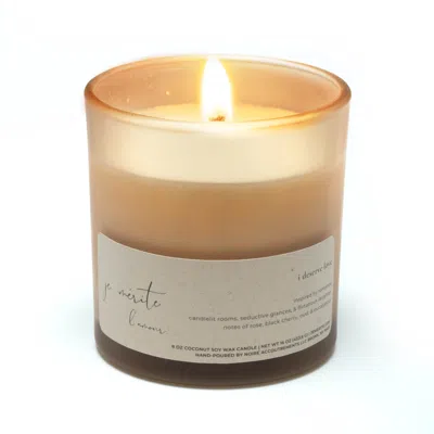 Je Mérite (i Deserve) White Je Mérite L'amour, I Deserve Love Affirmation Candle 13oz