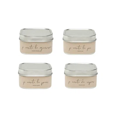 Je Mérite (i Deserve) White Peaceful Restoration Wax Melt Set - Healing, Rest, Peace, And Joy In Neutral
