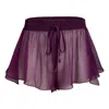 Je Mérite (i Deserve) Women's Pink / Purple / Red Donna Silk Chiffon Tap Short In Plum In Pink/purple/red