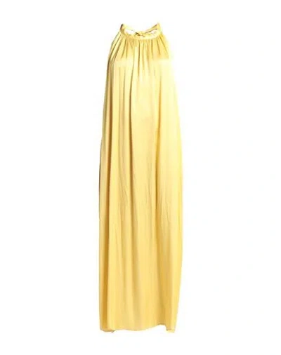 Je Suis Le Fleur Woman Maxi Dress Yellow Size 10 Viscose