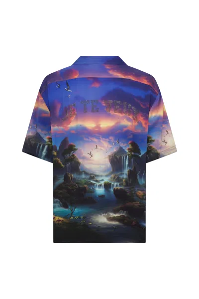 Je Te Veux Men's Blue River Shirt