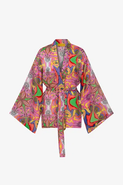 Je Te Veux Women's Blushwave Kimono - Pink In Multi